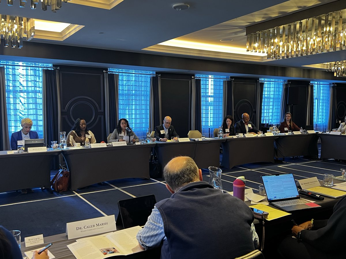 Good afternoon from Winston-Salem, NC! Our #THITeam is here for Meeting 3 of #ElevateNC Cohort 4! Looking forward to talking about equity gaps and barriers to postsecondary success, postsecondary pathways, and more. Follow along for more updates!