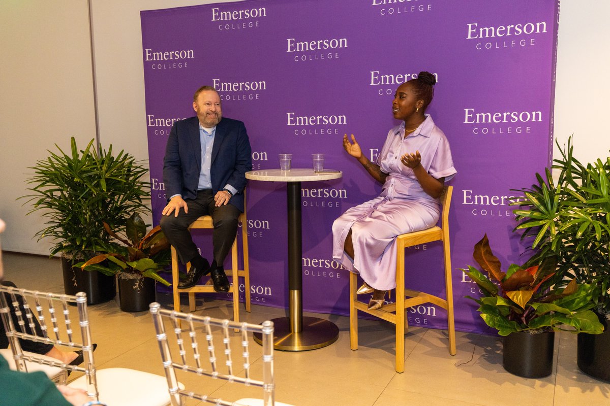 I had a wonderful time last week connecting with @EmersonAlumni & friends. My deep thanks to Jan & Jeff Greenhawt ('68 & '69) for hosting over 100 Emersonians in Boca Raton, and Jessica Joseph '13 for facilitating a lively conversation with alumni & parents in Miami!