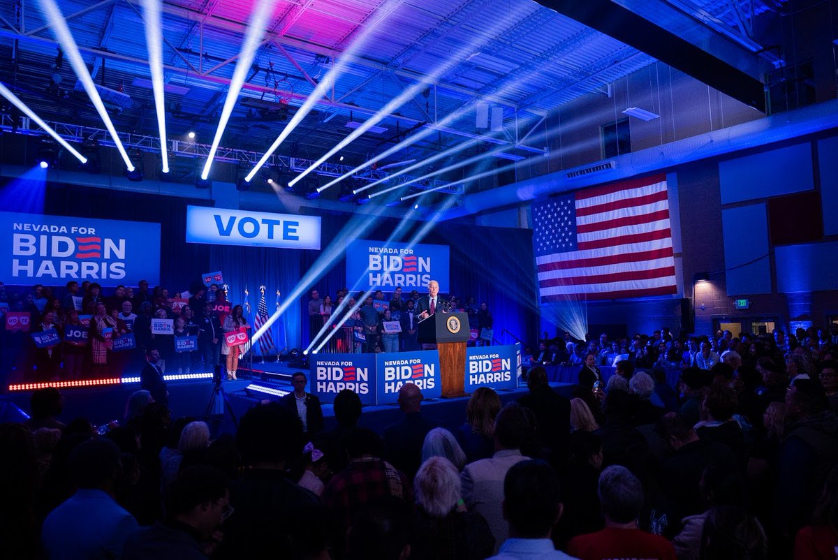 President @JoeBiden fired up Nevada Democrats ahead of the first-in-the-West primary tomorrow, February 6.