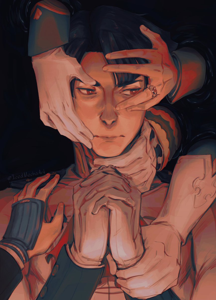 IcedMochaArt's tweet photo. Tried this art challenge with my friend
@Kitter_Catow check out their work too✨
(base by k_mb001) https://t.co/TYobrsuxtW