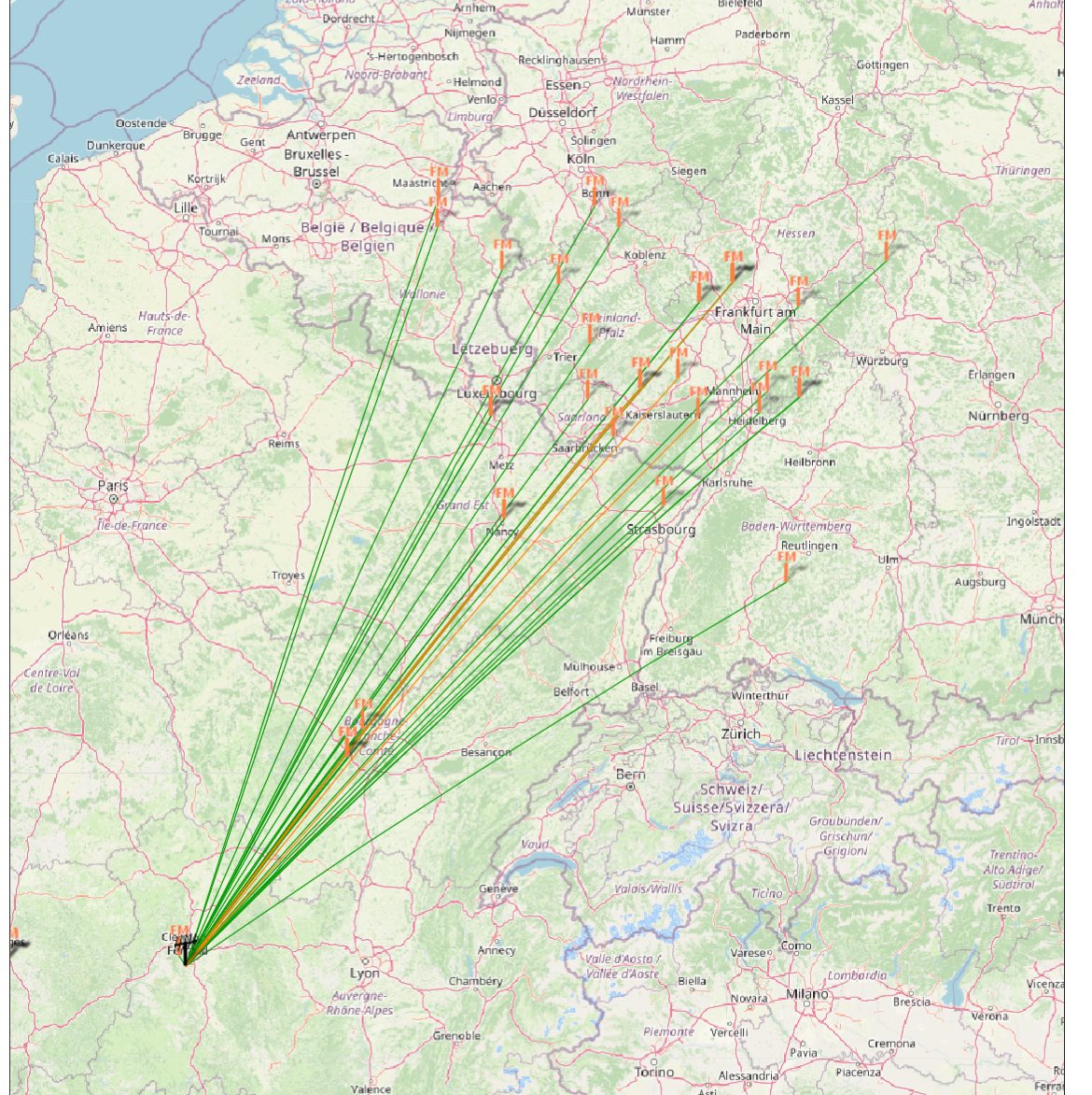 Good tropo this day on dab band ! #dab #dxdab #swl