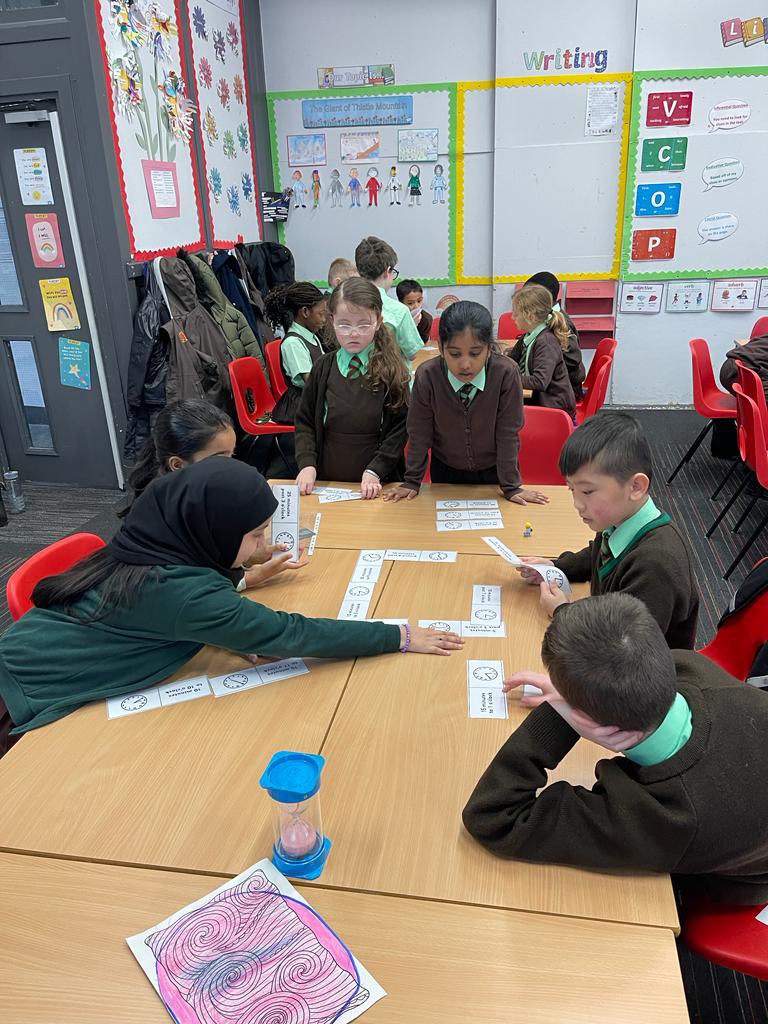 St_Denis_PS's tweet photo. Primary 4 enjoyed active stations today to develop their understanding of time, working in groups to beat the clock 🕣 #teamwork https://t.co/voazwAXFS8