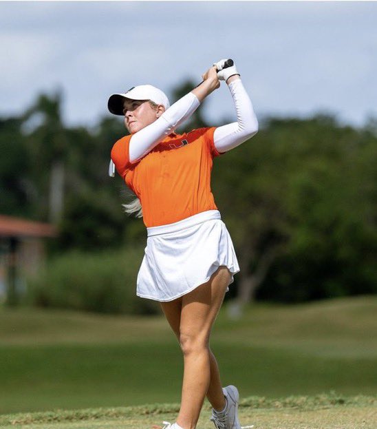 amateur_info's tweet photo. UCF challenge 

Sara Byrne opens here final spring season of collegiate golf with 3 under par, RD1 & 2 back to back 2 under 70’s followed by a final round 3 under 69 for a 7 under total and a T4 finish, 

Rebekah Gardner with rounds of 72,71 & 73 finishes in T31 at level par as they help Miami to a third place team finish 

Katie Poots saved her best round till the end with a final round 3 under 69 to finish the tournament at level par in T31 helping her UCF team finish in T4

@hurricanesgolf 📸