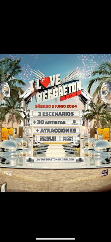 🚨🚨VENDO 2 ENTRADAS I LOVE REGGAETON MADRID 8 de JUNIO🚨🚨
*Antes del 10/02, cambio de nombre gratuito‼️‼️*