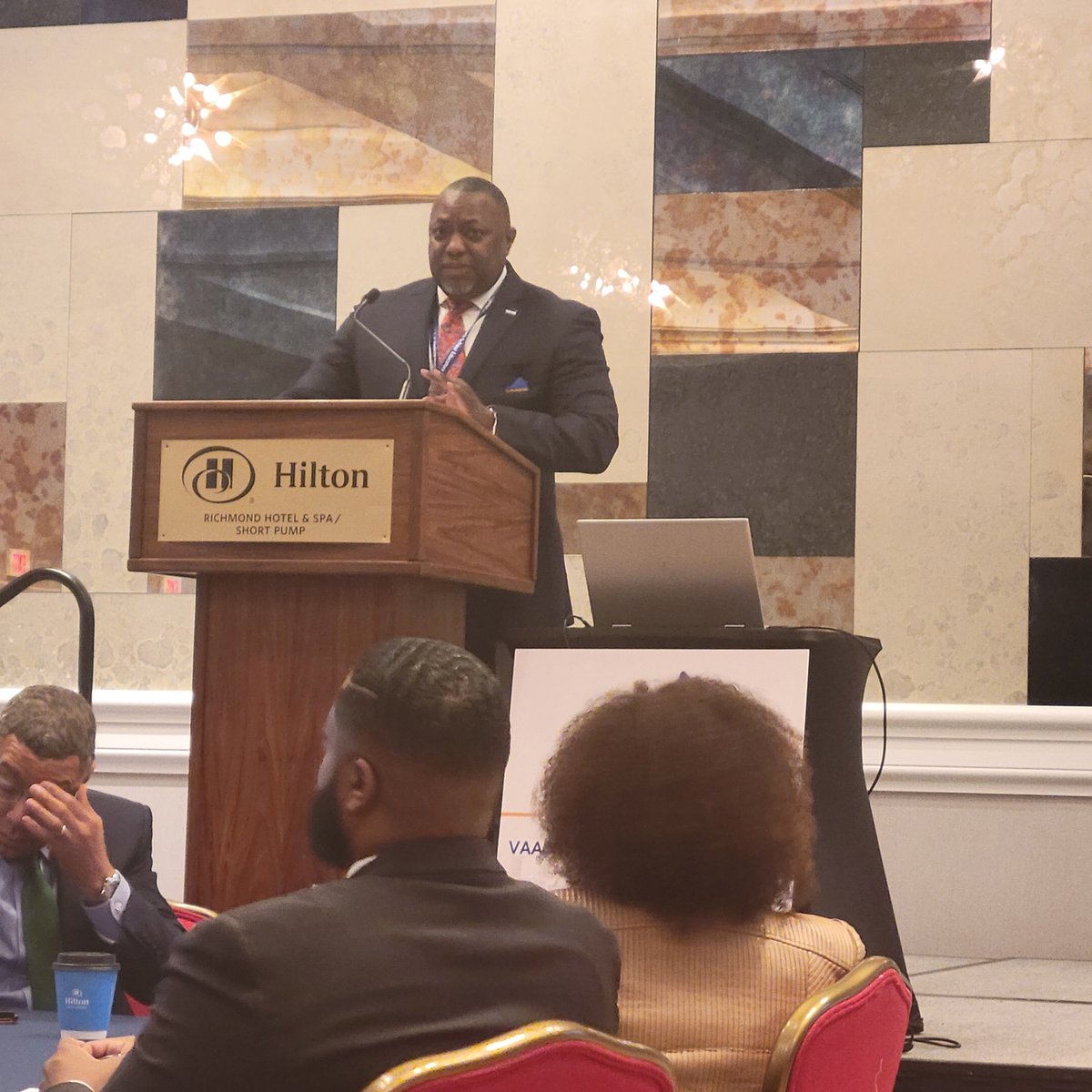 ACuthbertson10's tweet photo. Flashback to my January conference &amp; speaking engagements at the VA Alliance of Black School Educators inaugural conference, speaking with the DuPage County Equity Leads Network, and at the DC Music Educators Association conference!

@VAABSE_org @DuPageROE #dcmea https://t.co/TdwyPKWoaU
