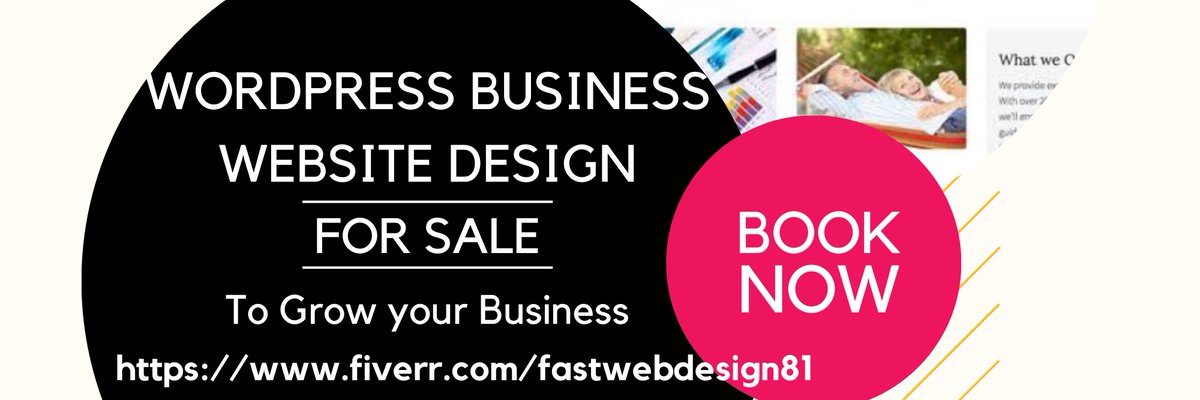 Hy.I am professional wordpress business website developer to grow your business.If you want to run your business through website than contact me...
fiverr.com/fastwebdesign81
