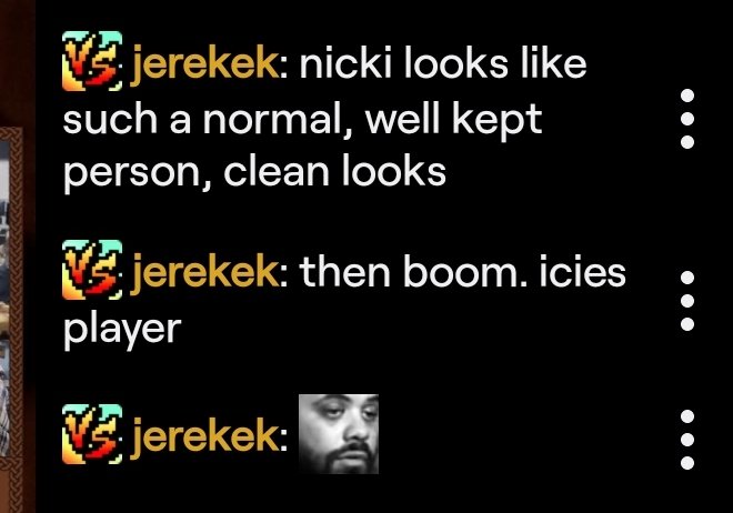 Some twitch chat highlights from the weekend. Which one is your favorite?