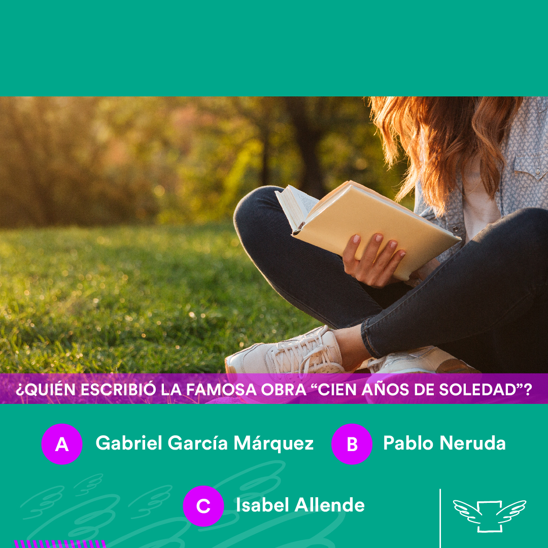 La lectura nos abre nuevos mundos, nuevas historias llenas de magia y emociones.

Sabemos que son fanáticos de la lectura, así que les proponemos esta trivia.

Contanos, ¿cuál es la respuesta correcta?