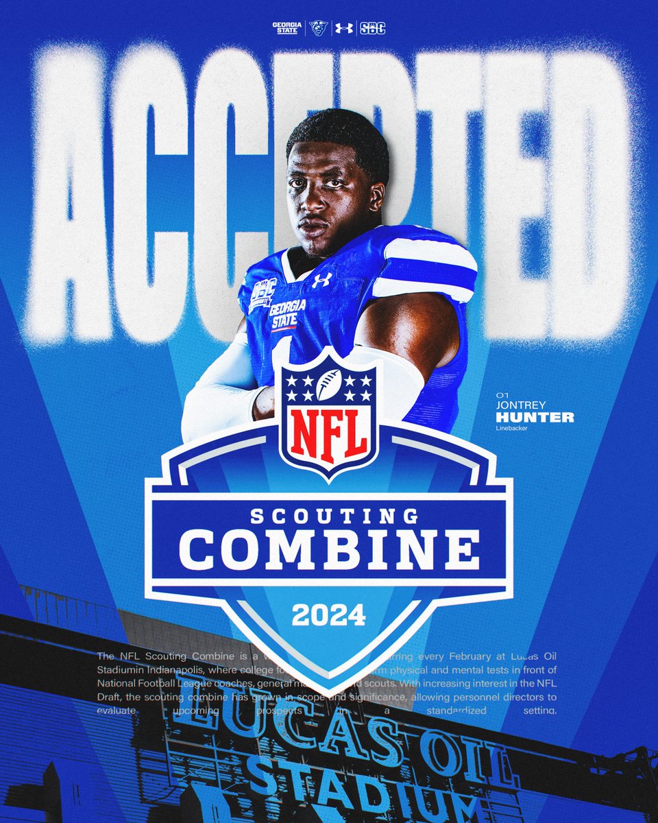 𝗜𝗡𝗩𝗜𝗧𝗘 𝗔𝗖𝗖𝗘𝗣𝗧𝗘𝗗 ☑️ Congratulations to @unoskiii on being invited to participate in the 2024 #NFLCombine! #LightItBlue | #SoundTheHorn