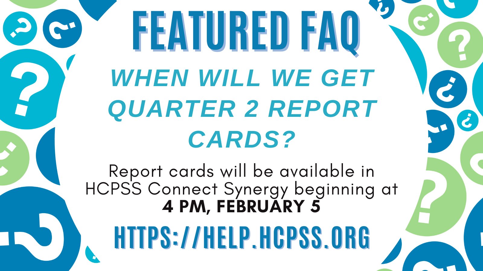 HCPSS on X: &ldquo;Reminder! Quarter 2 report cards will be available in 
