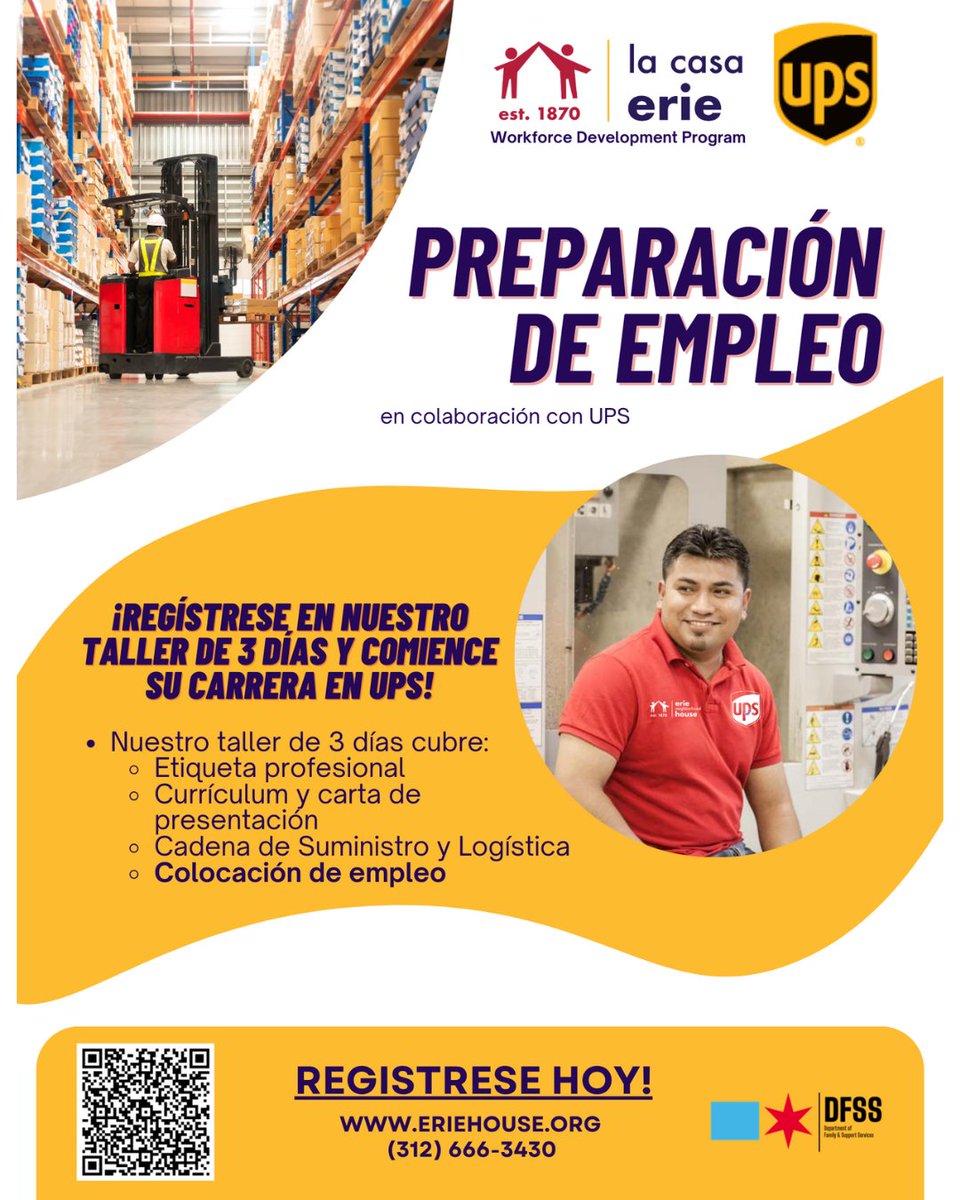 eriehouse's tweet image. ¡Falta 1 semana para nuestra programa de Carreras en Salud! Únase a nosotros para desarrollar habilidades y certificaciones. Asegura tu lugar ahora: bit.ly/49d0eeb

#ErieHouse #WorkforceDevelopment #WorkTraining