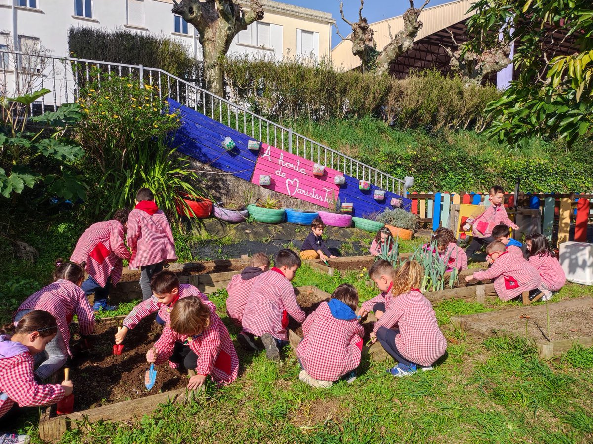 Preparando la tierra de nuestros parterres para plantar en nuestro huerto. Pronto descubriréis lo que tendremos 😜
#HuertoEscolar #MaristasEstásEnCasa #sonriemaristas #MeGustaMaristas #EducacionDeCalidad
