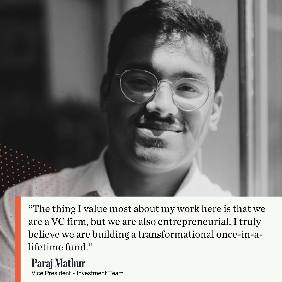 .<a href="/itsparaj/">Paraj Mathur</a> has been a #venturecapital #investor, board member, #founder, and operator. He observes that BIP Ventures is "breaking the VC mold" to build something unique that hopes benefit to the Innovation Economy for hundreds of years. 

Meet him 👉  buff.ly/3HO2gpp