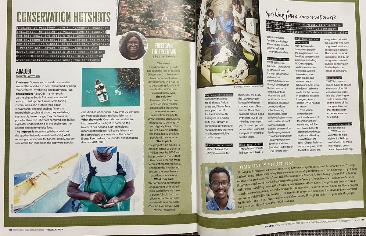 Leitoro Adrian (@leitoroadrian) on Twitter photo Excited to have our work <a href="/napo_kenya/">Nature and People as One (NAPO)</a> featured on the Nov 23 - Jan 24 issue of the Africa Travel Magazine ✨ Excited to have our work <a href="/napo_kenya/">Nature and People as One (NAPO)</a> featured on the Nov 23 - Jan 24 issue of the Africa Travel Magazine ✨