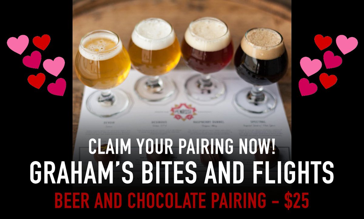 PenroseBrewing's tweet photo. Join us for our Annual Chocolate pairing with Graham’s Chocolates. We perfectly pair four decadent chocolates with four specialty beers (4 ounces pours) to create the ultimate Valentine’s Day Experience.
https://t.co/FfJxeeHm0o
#Penrose #ValentinesDay #BeerPairing https://t.co/FrBxEkem0i