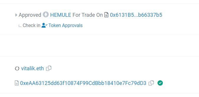 shantyadon's tweet photo. $HEMULE chart looking primed for the next leg up.

Vitalik audited, approved and interacted with the $HEMULE contract, sold his $Hemule bag and donated to Ukraine just like he did with Shib in 21. This onchain signature was  unique only to Shib until Hemule.

His dad Dima called it a clean and simple swap.

Vitalik and family keep soft shilling $HEMULE like in his most recent blog post or their insta posts.

Love how the core community continues to believe in the long term mission and HODL clan keeps growing.