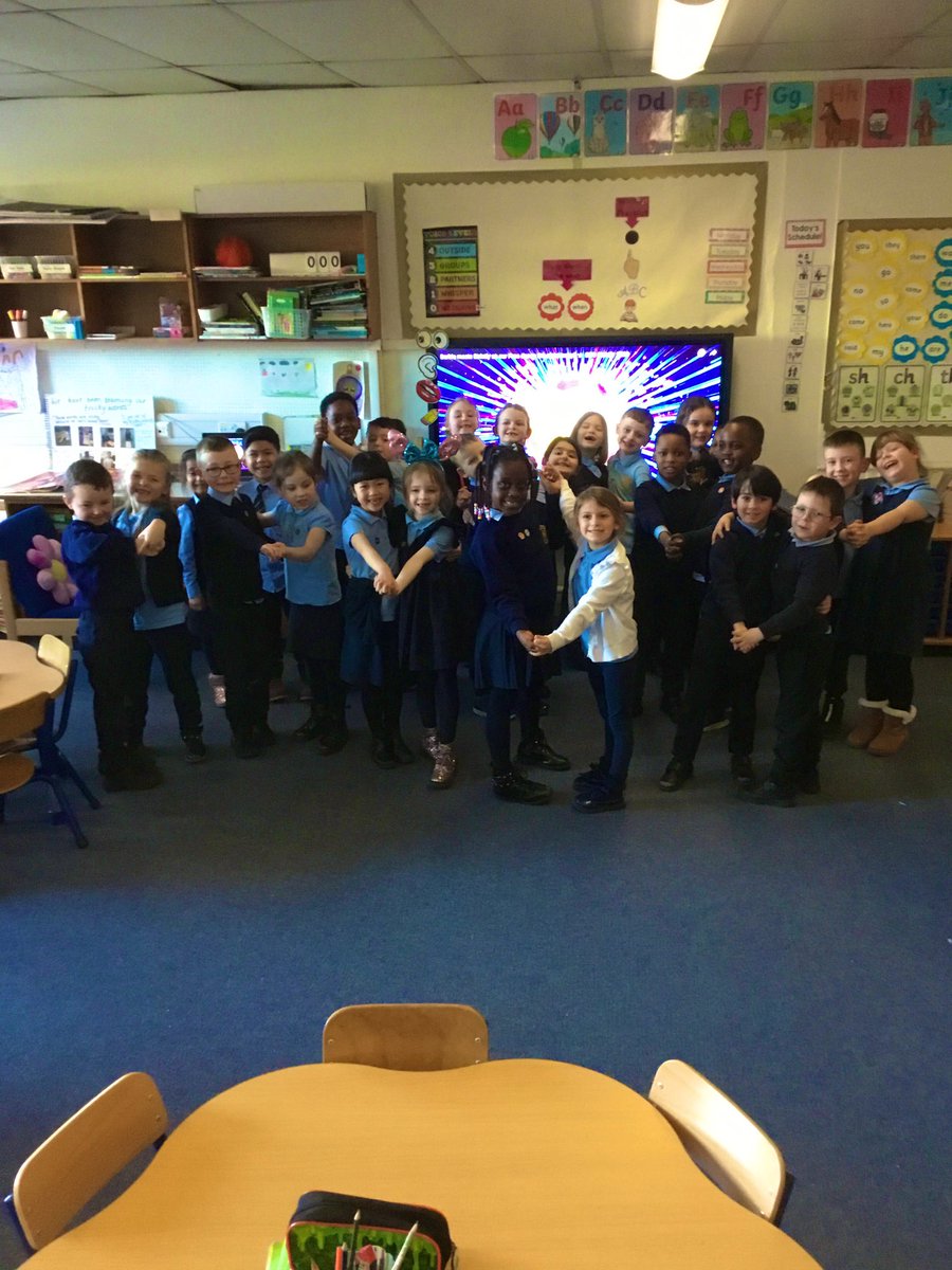 LSzalecki's tweet photo. Primary 2 are loving Expressive Arts Dance and have been getting in the spirit with partner dancing. 
P2 does ‘Strictly Come Dancing’ is underway! 💃🕺👯‍♀️🎶 @stcatherinespsy https://t.co/E375EN9QwG