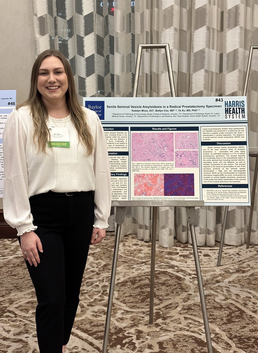 KatelynEMoss's tweet photo. Another great year @TexPathol Annual Meeting. First poster presentation as a resident 💖 proud to be representing @BCM_PathRes with the best co-residents! https://t.co/8HTkvsD9J8