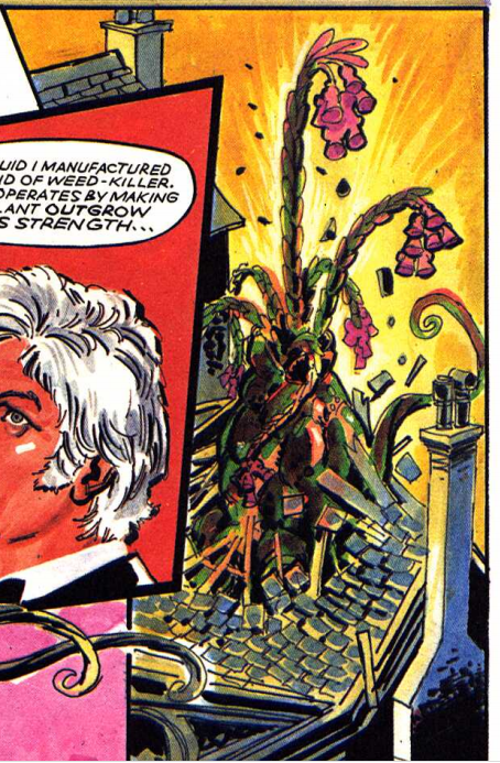 DWUDatabase's tweet photo. This is essentially #SeedsofDoom 5 years early, but as one of my favourite Fourth Doctor stories I'm good with that. It is a tightly paced story at only 8 pages but it works surprisingly well (even setting aside nostalgia) #DoctorWho #MasterPlant https://t.co/Db4CzIOVt6