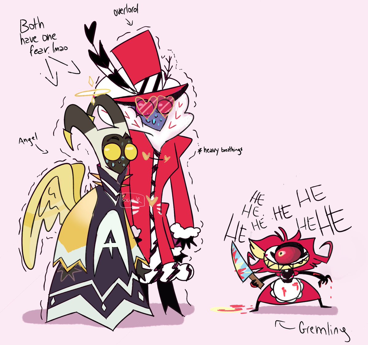 I don't have any fear but THAT thing scares me.
#HazbinHotel #HazbinHotelFanart #HazbinHotelAdam #HazbinHotelValentino