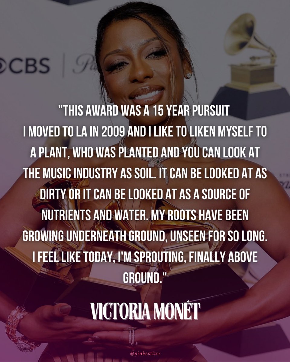 PinkestLuv's tweet photo. Victoria Monet at the Grammy’s 🏆 https://t.co/1IXmxkMLh4
