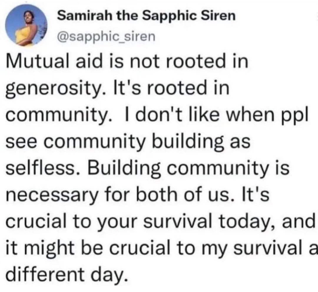 #BuildAndFight #MutualAid #GetOrganized