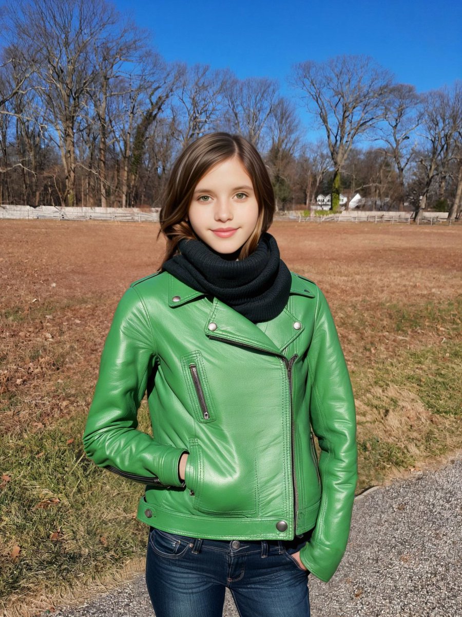 #OOTD Exploring Sagamore Hill! No makeup day, rocking green leather on a crisp Sunday. Who said winter fashion had to be dull? #WinterFashion #LeatherJacket #StyleDiaries #GreenWithEnvy #CasualCool #ParkLifeStyle #WinterStyle #Photo #Model #Style #Fashion #Girl #NY #USA