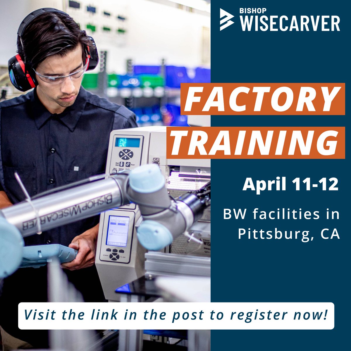 BWCnews's tweet photo. Did you know that BW offers free #FactoryTraining in our #Pittsburg manufacturing facilities? Yes, you heard that right!
🗓️April 11-12
📍Pittsburg, California
Secure your spot: https://t.co/Vc7FfOEZqM
#manufacturing #innovation #engineering #automation https://t.co/Cfta830Bg0