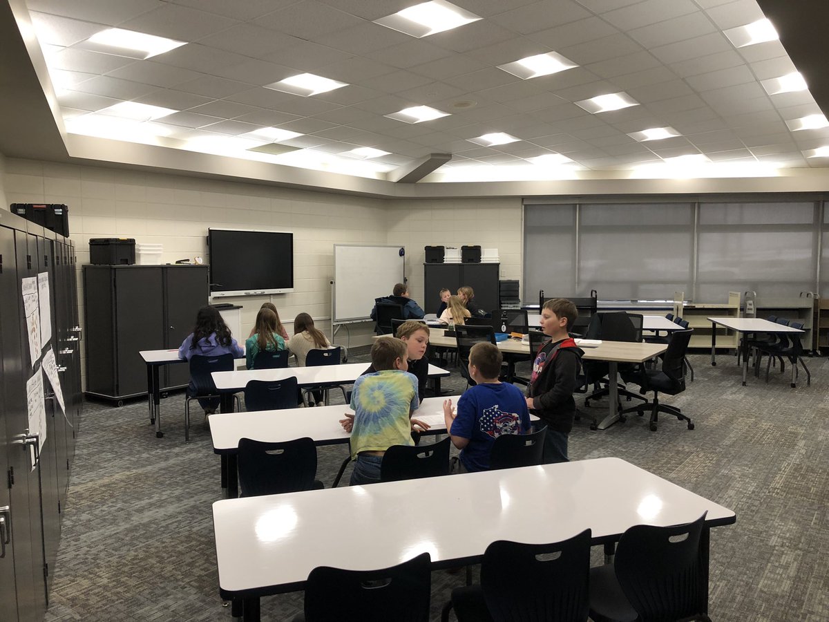 KSDLibrary's tweet photo. FES students taking their @WEMTAOnline Battle of the Books in -school competition today! #ksdpride https://t.co/FzZUPnthGW