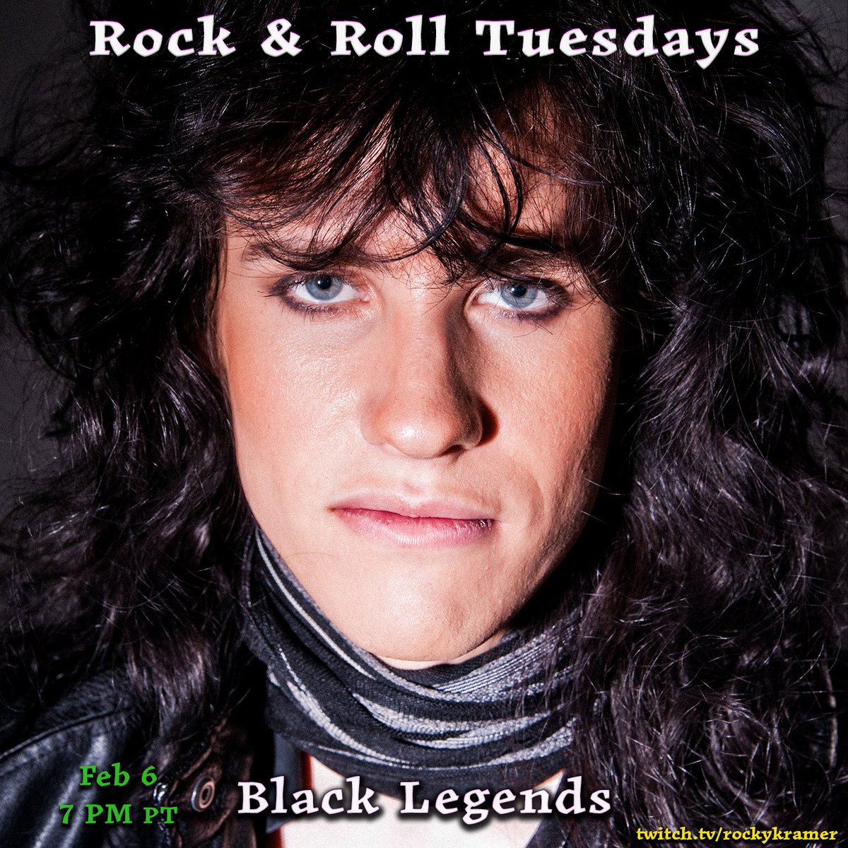 Rock & Roll Tuesdays: Black Legends February 6, 7 PM PT Twitch.tv/rockykramer
