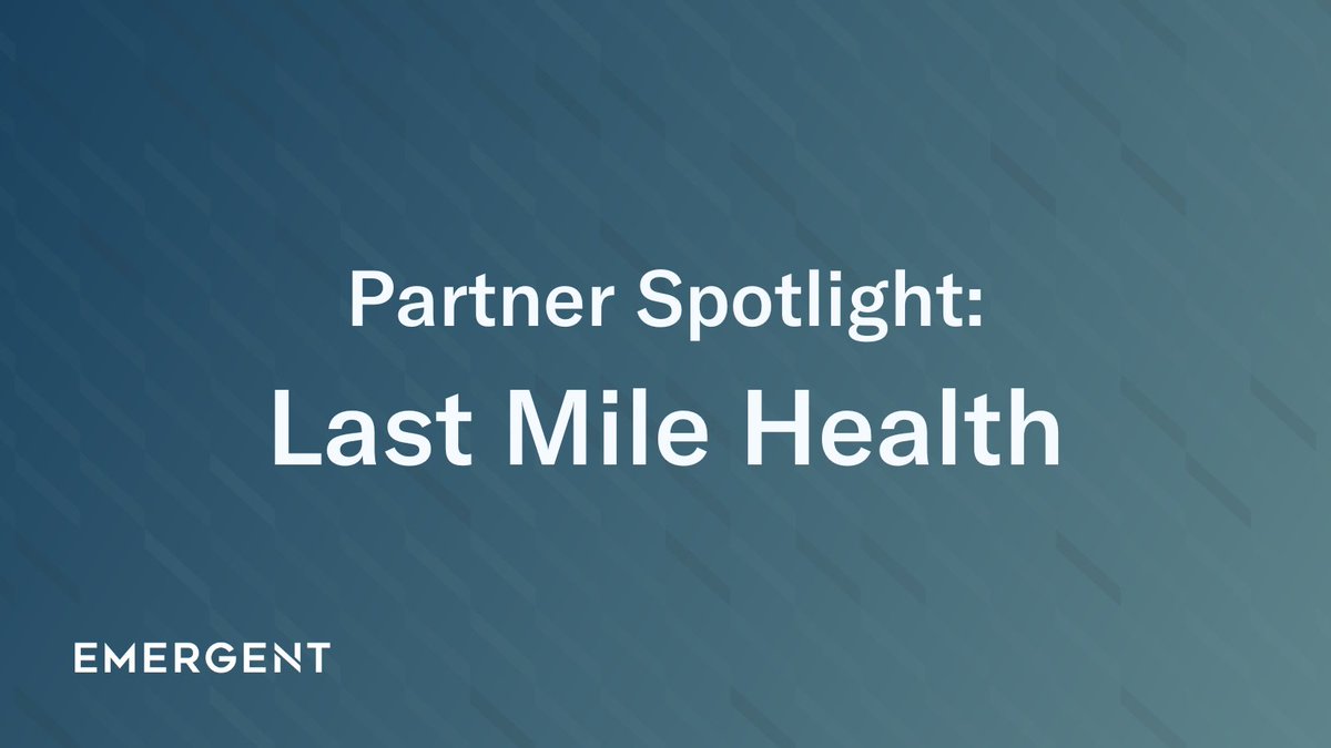 Last Mile Health have made it their mission to advance public health and save lives in the world’s most remote communities. EmergentGIVES is proud to support this mission. Read more about how @lastmilehealth is working to change that: wego.emergentbiosolutions.com/3w7KdIf