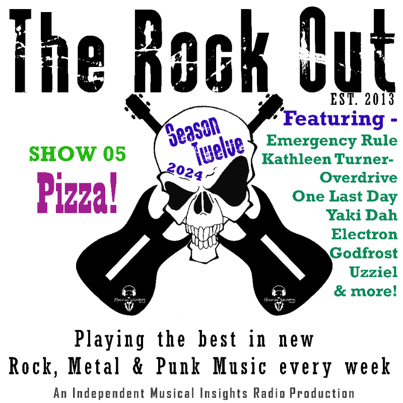 TheRockOutRadio's tweet photo. This week's show S12 E05 - Pizza! is now available to #stream on-demand via the @musicalinsights Hub

📻[CLICK THE PIC TO LISTEN]📻

#NewMusic from @Godfrostband @onelastdayband @electron_band_ #YakiDah #Uzziel &amp; many more!

@radio_mark
#Rock #Metal #Punk #Radio #UK #Thrash
