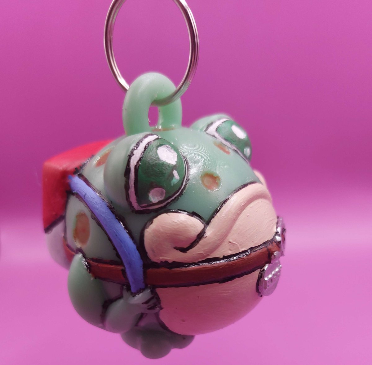rainbowcake3d's tweet photo. #BoggyTheFroggy is DONE! Find him on my etsy! #fantasyhigh #fantasyhighjunioryear #dimension20 https://t.co/lGkiNrk5eM