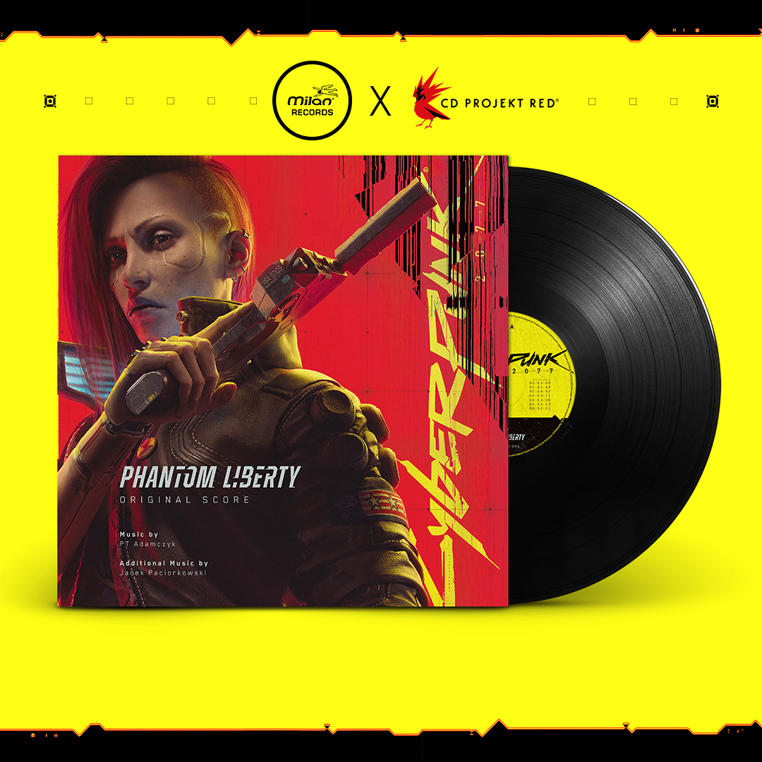 CyberpunkGame's tweet photo. Time to spin the beats of Night City with the Cyberpunk 2077: Phantom Liberty (Original Score) vinyl! 🎼

Unveil the essence of Boostergangs, Corpos, and the elusive Blackwall in this audiophile 180gm Black single vinyl.

Mark your calendars as pre-orders open this Friday, 02/09📅

Stay tuned for more info! 

#Cyberpunk2077 #PhantomLibrtyVinyl