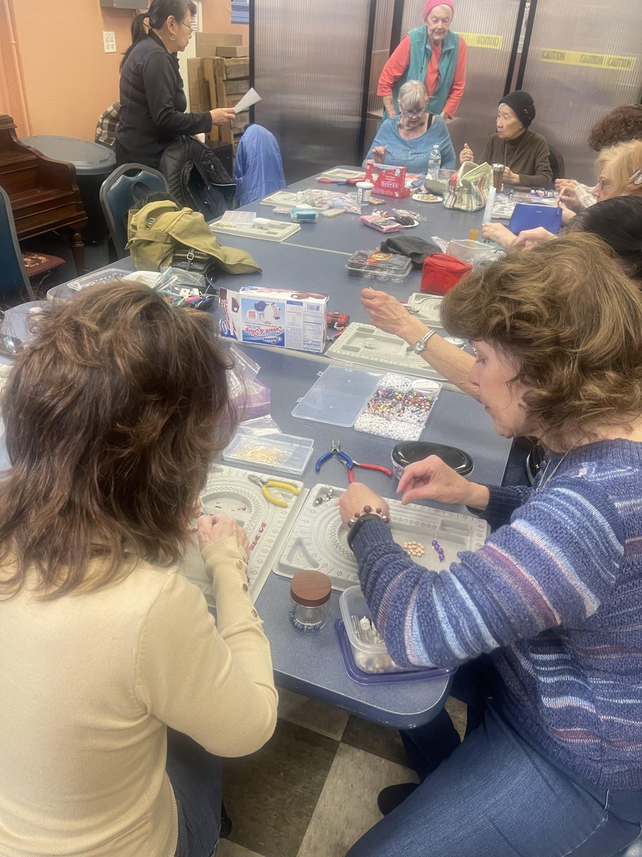 We LOVE our members! Join our Jewelry making class with Mary Todisco, elevate your style, one bead at a time :) #BayRidgeCenter #BRC ##HandmadeJewelry #DIYJewelry #JewelryCrafting #ArtisanJewelry #UniqueDesigns #BeadedBeauty #CraftingInspiration #CreativeJewelry