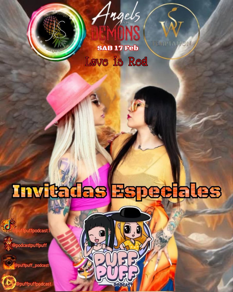Tenemos Invitadas de lujo en nuestra fiesta de

😇Angeles y Demonios😈
Love Is Red❤️

Audrey Maffia <a href="/JiMaffiaMX/">Audrey Maffia⚡️194k</a> y Miss Glittxr  <a href="/missglittxr/">Missy ♥ | ONLYFANS🇲🇽</a> de Puff Puff

#JovenesSw Sigan su página <a href="/podcastpuffpuff/">Puff Puff Podcast</a> excelentes entrevistas seguro les van a encantar todo alrededor del mundo erótico
