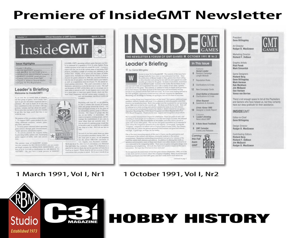 Rodger MacGowan on X: "1 March 1991 – Hobby History – Premiere of  "InsideGMT Newsletter" @markherman54 https://t.co/H75MkaSf1h" / X