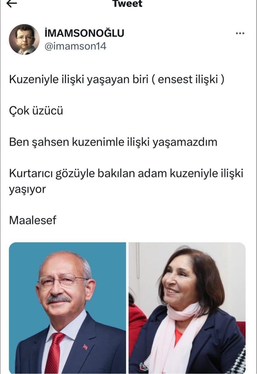 Sevgili alevi soydaşlarım sizler AKP korkusundan sarıldınız İmamoğlu'na bunu da anlayabiliyorum aslında ancak, Ekrem İmamoğlu'nun adamı Murat Ongun'un bizzat finanse ettiği bu troll sayfalarının sizce bu tweetleri atarken yada attıktan sonra Ekrem İmamoğlu'nun haberi olmadı mı…