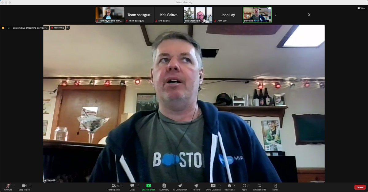 Great Session this evening hosted by @Ericdresh with one of my favorites from the <a href="/salesforce/">Salesforce</a> Ecosystem… the one and only “Wicked Pissah” Mr. <a href="/SteveMoForce/">@stevemoforce.bsky.social</a>