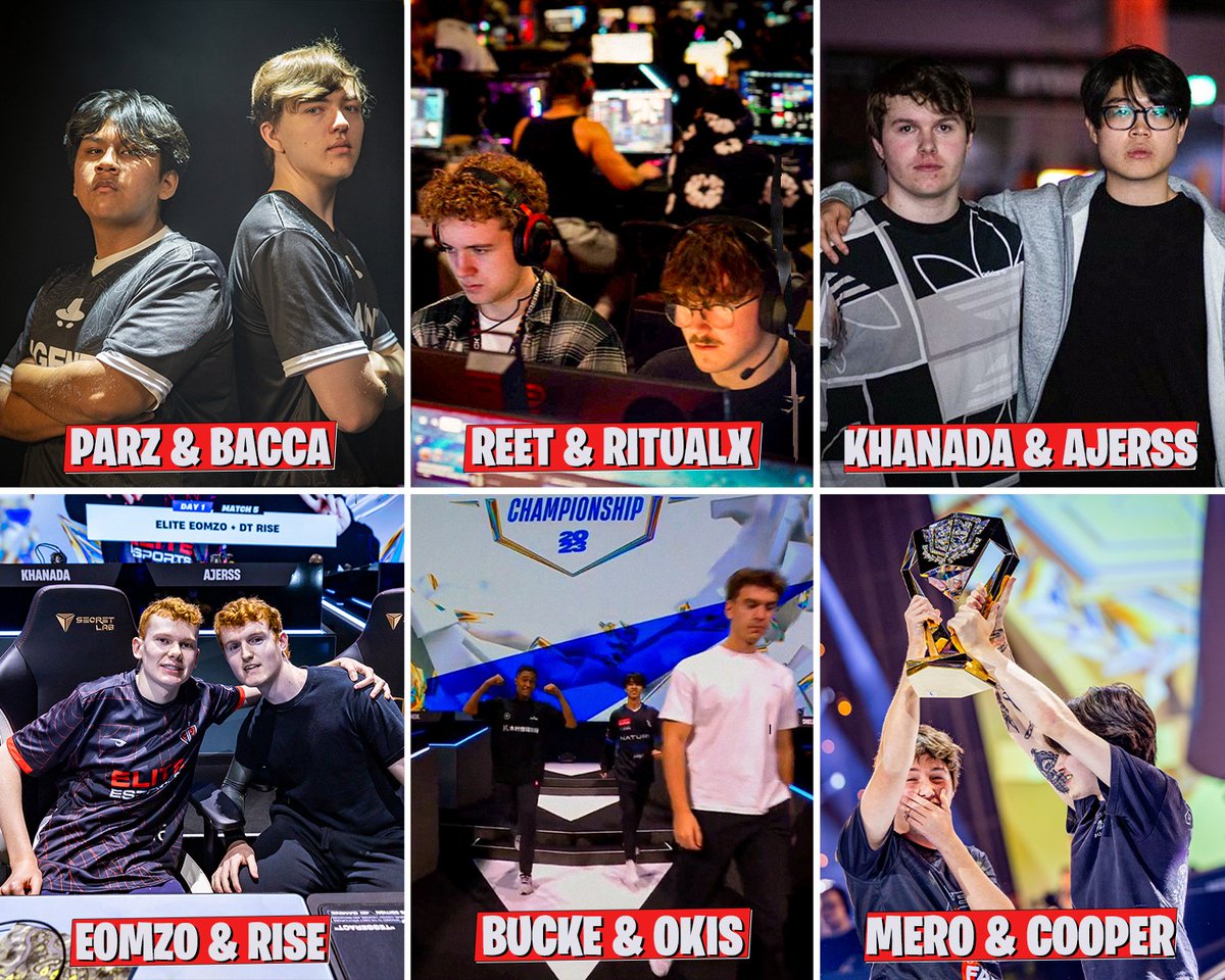 EffluxEsports's tweet photo. Which out of these 6 duos will place the best this SZN ? 🏆👀 https://t.co/zGOVwfkdB1