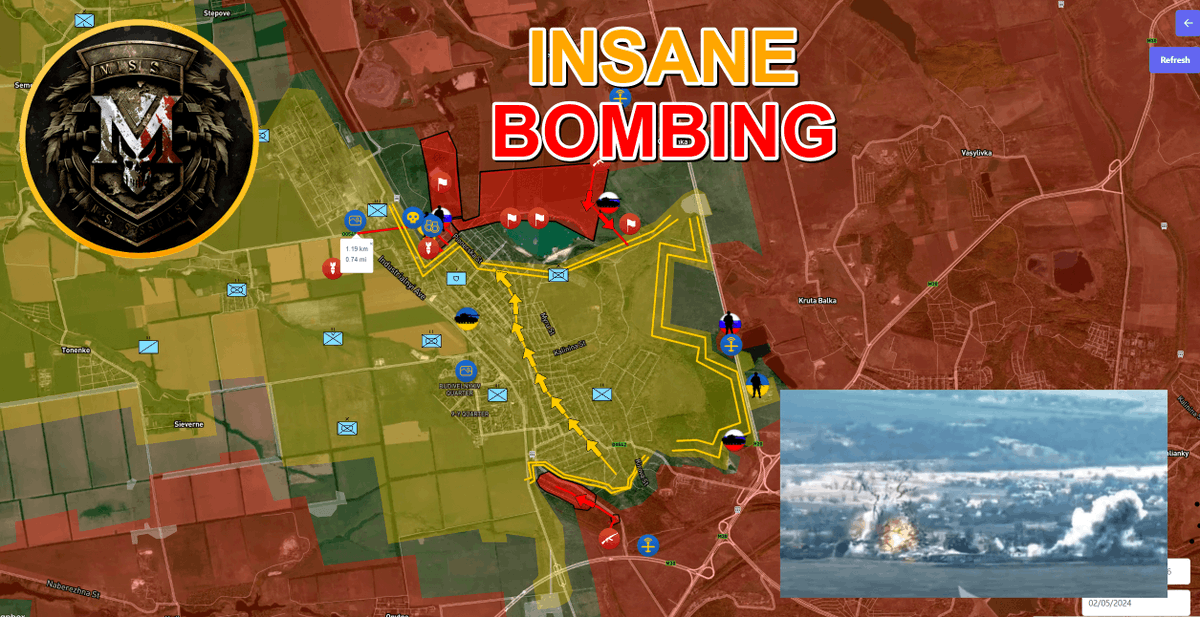 #UkraineRussiaWar️ 
Over the past 24 hours, the Russian Armed Forces have inflicted irreversible damage on Ukrainian positions using heavy weapons. A record number of FABs were used.
The Russian Armed Forces continue to develop their offensive in the central part of Avdiivka.