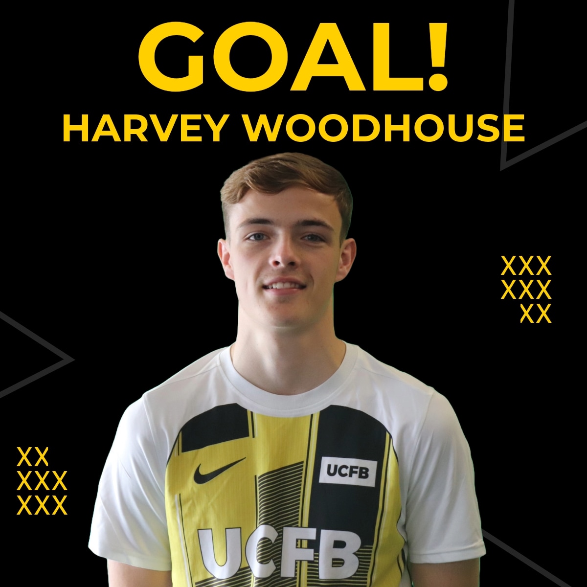 ucfbacademy's tweet photo. 59' GOAL! 

Harvey restores our lead after heading in a rebound and celebrates in style.

🟡2-1🔴 https://t.co/Yer9OwH0Zb