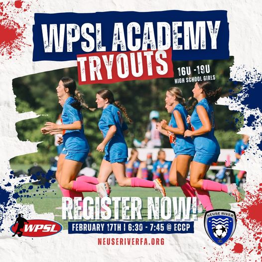 New for 2024 | Beginning this year, all Classic Girls teams will partner with WPSL to create a new player pathway. Led by our professional coaches, the WPSL Academy maintains its commitment to a comprehensive and complete-player approach.

👉neuseriverfa.org/club/classic