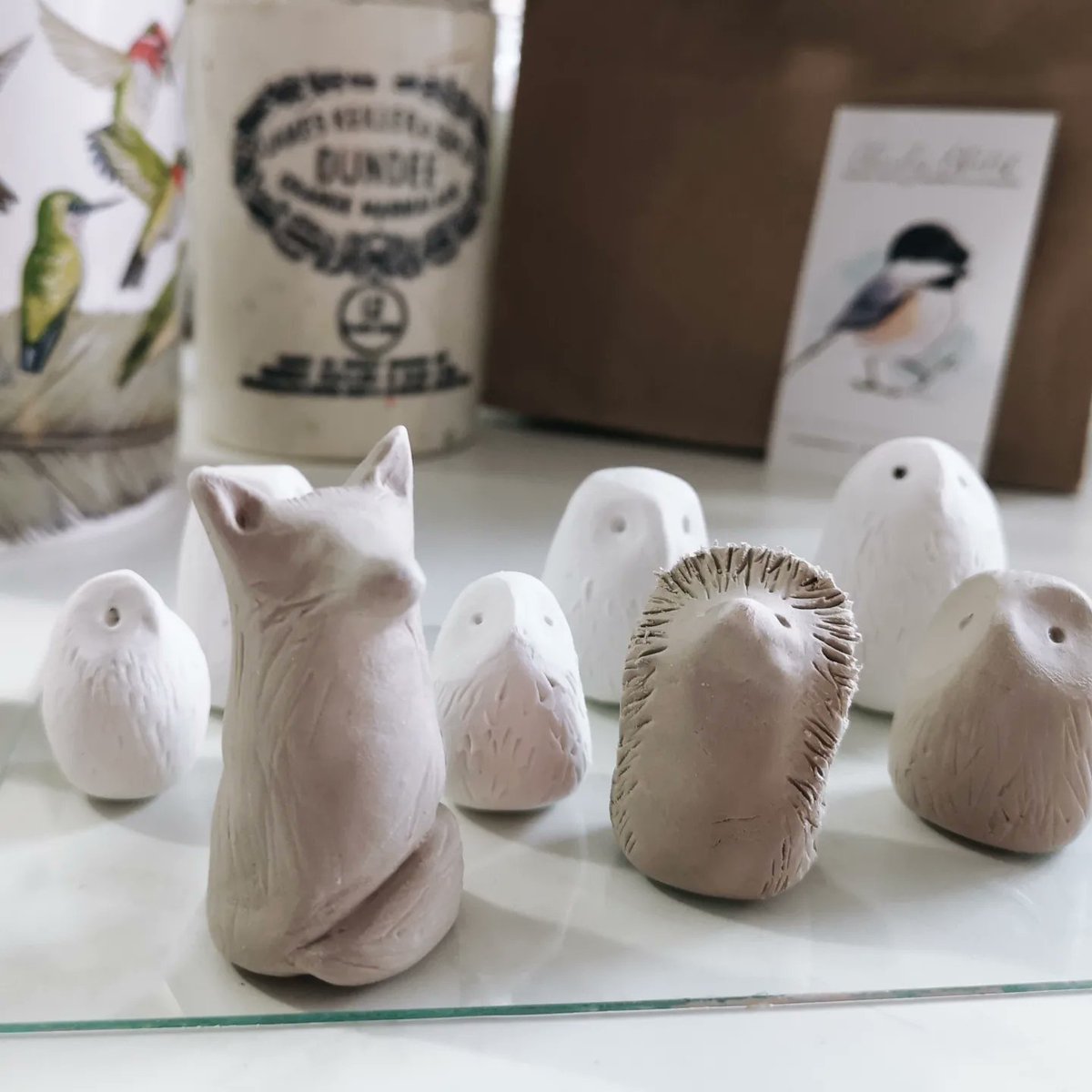 Today in the studio. Owls,  hedgehogs & foxes. What's on your desk today?

#clayanimals #owls #art #createexplore #fox #sculpture #chathamkent