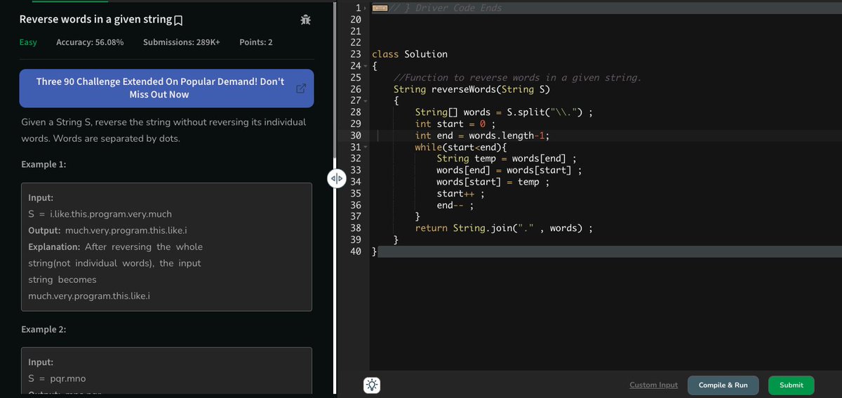 Pranjaljain_23's tweet image. Day 16 of #100DaysOfCode 

🔸Solved 5 Questions of Strings on GFG  (@striver_79  A2Z DSA sheet)
🔸Read 10 pages of Atomic Habits
🔸Revisited the problems of DSA which I wasn&apos;t able to solve on my own 

#A2ZSHEET #Striver