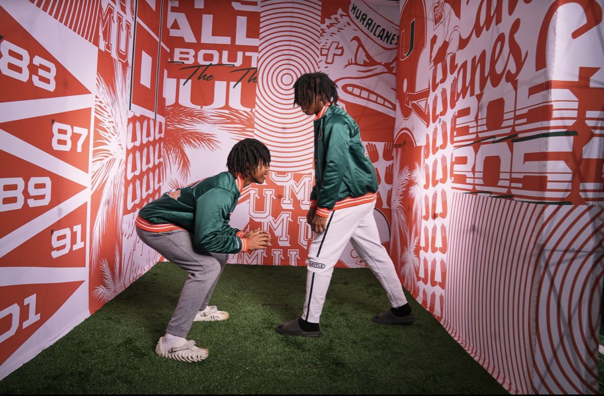 Had an amazing visit at the U🙌🏾 thanks to @UMiamiFootball for the experience