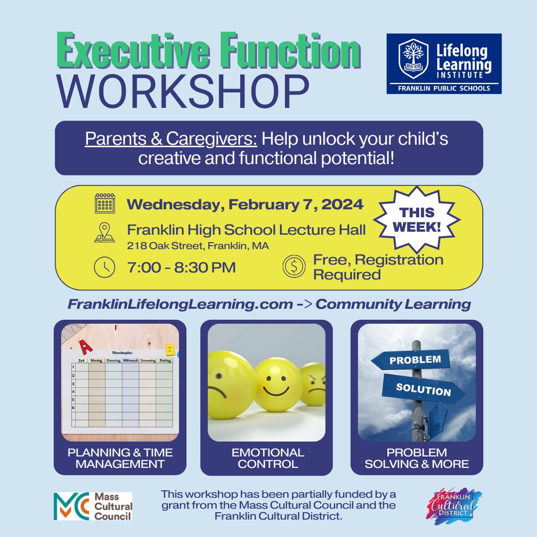 Don't miss this FREE workshop on Wednesday! Registration is required! Follow this link: tinyurl.com/3x6wnv5p.

#fpslifelong #fpslifelongcommunity
