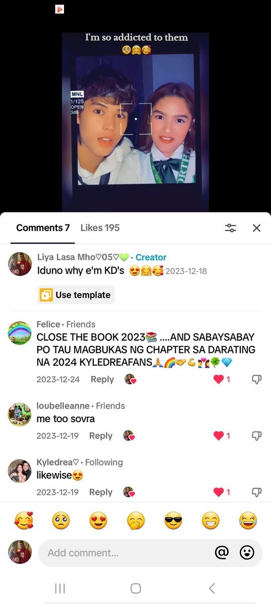 Ngayon kulang napansin yung comment section beh srry ♡ nkakatouch Ty ! Always KyleDrea since before... Mojo♡ 

BRILLIANTS FOR KYLE