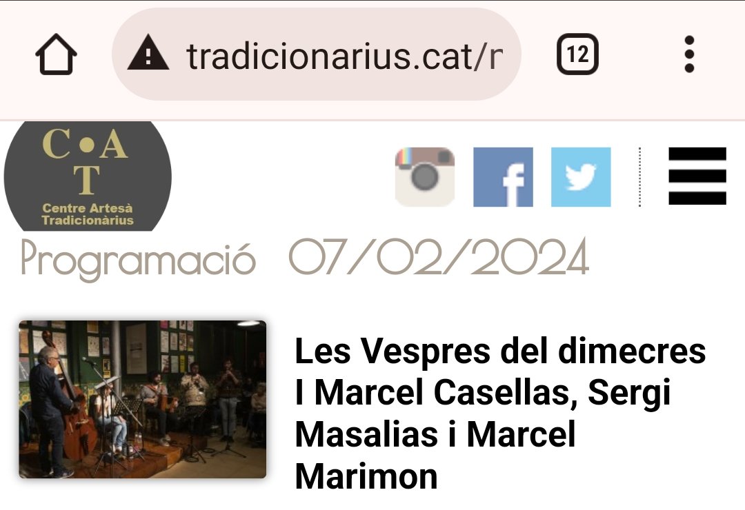 CompanyStas's tweet photo. #7fe24
7hV "La merla blanca" de @eljuliet_bnv a S Joan d'Alacant/llibreriaChus
9hN
~Els Vespres del dimecres:
#MarcelCasellas, @marcelmarimon #SergiMasalias al @tradicionarius
~@Antonia_Font
a BCN/@palaumusicacat
"La recerca d'Ítaca" la poesia d LluísAlpera a Alacant/salaAifos https://t.co/P1tMtiJAe5