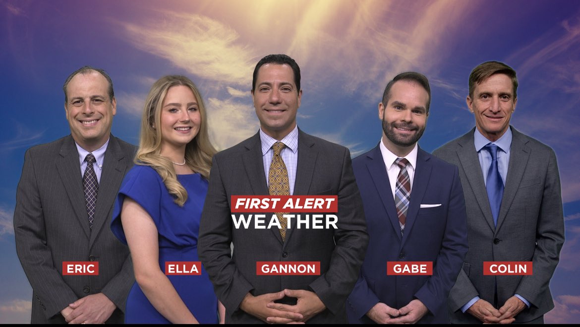 EllaTanseyWECT's tweet photo. Happy National Weatherperson’s Day! ⛈️So thankful to be working alongside these four brilliant, dedicated, and talented meteorologists!! Y’all have been amazing teachers and mentors and I am blessed to be apart of the WECT First Alert Weather Team! #wect #wectweather #ncwx #ilmwx https://t.co/RgA2V7se3i